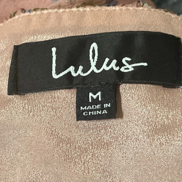 Lulus My Favorite Rusty Rose Floral Print Off-the-Shoulder Mini Dress Size M - Picture 9 of 10